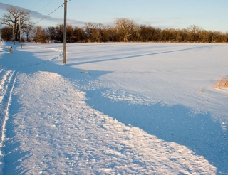 Pasos en la nieve